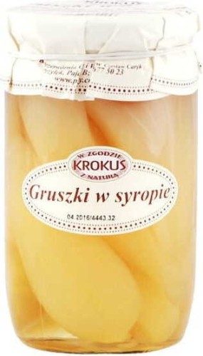 Pear in syrup  720g Krokus