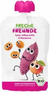 Squeezing mousse for children sweet potato, tangerine 100g EKO Erdbar