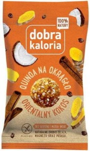 Coconut snack with quinoa and oriental spices without gluten 24g Dobra Kaloria