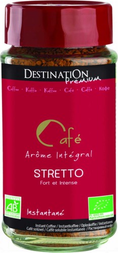 Stretto oploskoffie 100g EKO Destination