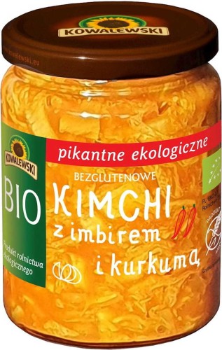 KIMCHI WITH GINGER AND CURCUMA SPICY GLUTEN-FREE BIO 460 g - KOWALEWSKI