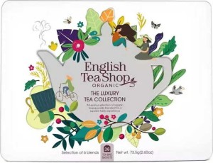 Zestaw herbatek Luxury Tea Collection w ozdobnej białej puszce (36x2) BIO 73,5 g Engllish Tea Shop