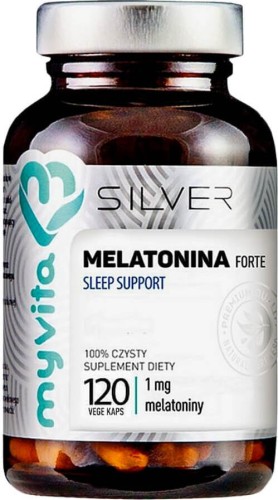 Melatonine forte Slaapondersteuning 1 mg 120 capsules MyVita Silver