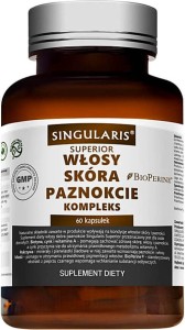 Włosy skóra paznokcie kompleks 60 kapsułek Singularis