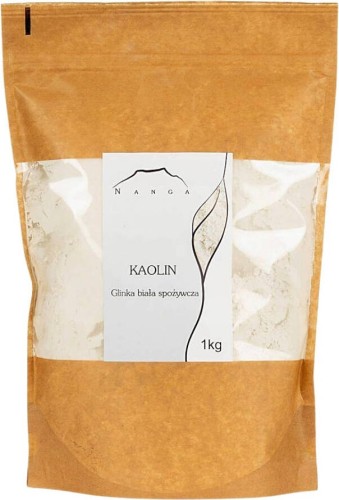 Kaolien witte klei, food grade 1 kg Nanga
