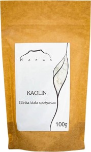Kaolien witte klei voor voedselconsumptie 100 g Nanga