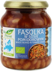 FASOLKA W SOSIE POMIDOROWYM BIO 360 g - BIO PLANET