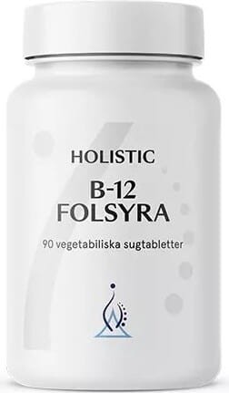 Vitamiana B12 Folsyra methylcobalamine 1000 µg + foliumzuur 400 µg 90 zuigtabletten Holistisch