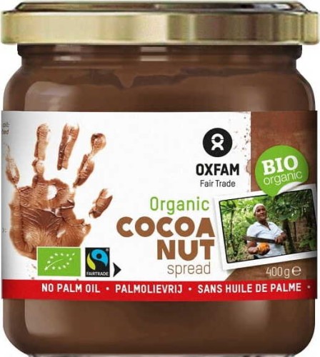 ROOM MET HAZELNOTEN EN CACAO GLUTENVRIJ FAIR TRADE BIO 400 g - OXFAM