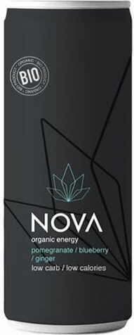 ENERGIZING DRINK WITH POMEGRANATE - BLUEBERRY - GINGER BIO 250 ml - NOVA