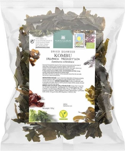 DRIED SEA ALGAE - COMBU BIO 100 g (FOIL BAG) - PORTO MUINOS