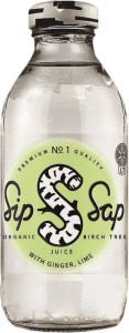 BIRCH JUICE GINGER-LIME FLAVOR GLUTEN-FREE BIO 330 ml - SIPSAP