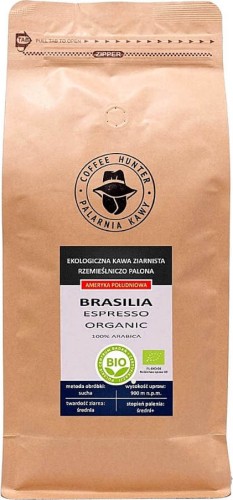 ARABICA BEANS 100% BRAZIL FAIR TRADE BIO 1 kg - COFFEE HUNTER