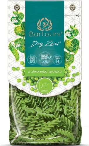 Makaron z zielonego groszku świderek BIO 250g BARTOLINI