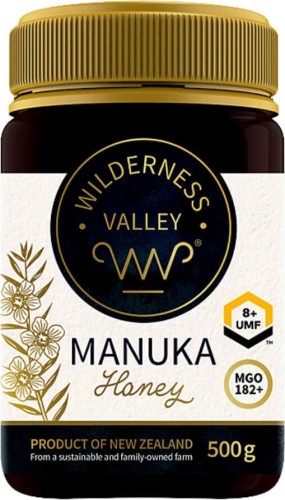 Manuka Honing UMF 8+ MGO 180+ 500 g Wilderness Valley Ekowital