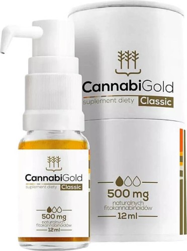 CannabiGold Classic 500mg of natural CBD phytocannabinoids 12 ml HemPoland