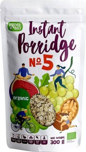 Instant porridge with raisins, figs and walnuts (no.5) bio 300 g - PRIME BIO
