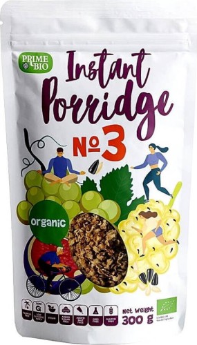 Buckwheat flakes with raisins, white seabream, figs and sunflower seeds (no.3) BIO 300 g - PRIME BIO