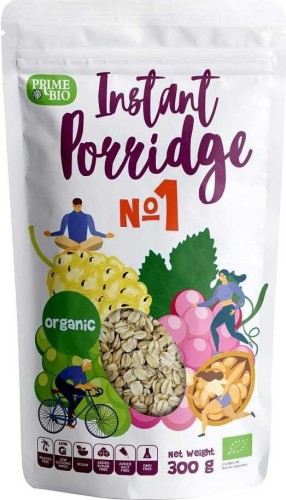INSTANT PORRIDGE WITH RAISINS, WHITE MOUTH AND WALNUTS (NO.1) BIO 300 g - PRIME BIO