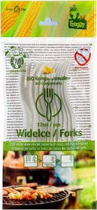 COMPOSTABLE FORKS 12 pcs - FROGGY