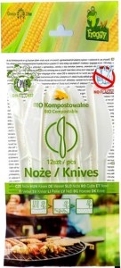 COMPOSTABLE KNIVES 12 pcs - FROGGY