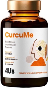 CurcuMe 4Us Black Curcumin and Black Pepper Extract Curcumin + Piperine 60 Capsules HealthLabs
