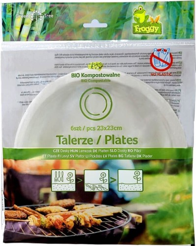 COMPOSTEERBARE PLATEN 6 stuks - FROGGY