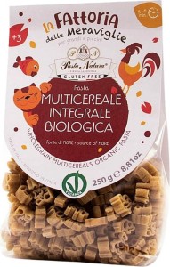 PASTA (RIJST EN BOEKWEIT MET AMARANTH EN TEFF VOOR KINDEREN) DIEREN GLUTENVRIJ BIO 250 g - NATURA PASTA