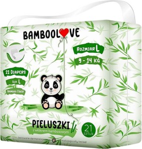 LUIERS MET BAMBOEVEZEL MAAT L 9 - 14 kg (21 st.) - BAMBOLOVE