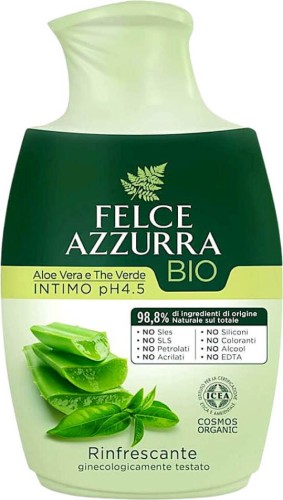 INTIMATE HYGIENE LIQUID ALOES AND ECO GREEN TEA 250 ml - FELCE AZZURRA