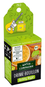 VEGETABLE BROTH SACHETS FOR DRINKING BIO (10 x 5 g) - NATUR COMPAGNIE