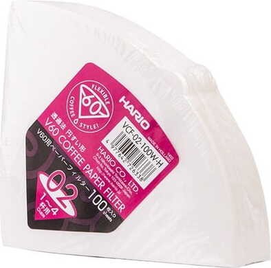 PAPER FILTERS FOR DRIPPER V60-02 (100 pcs) - HARIO