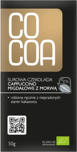 RAW CHOCOLATE ALMOND CAPPUCINO WITH MULBERRY BIO 50 g - COCOA