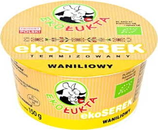vanilla-flavored yogurt BIO 120 g - EKO ŁUKTA
