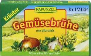 BROTH - GROENTENBLOKJES MET KRUIDEN (GROEN) BIO 8x10,5 g - RAPUNZEL