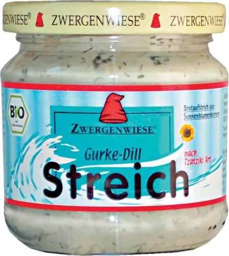 SUNFLOWER PASTE WITH CUCUMBER AND DILL TZATZIKI GLUTEN FREE BIO 180g - ZWERGENWIESE