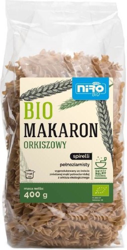 MAKARON (ORKISZOWY RAZOWY) SPIRELLI BIO 400 g - NIRO