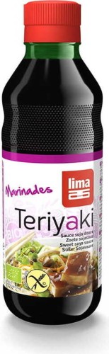 SOJASAUS ZOETE TERIYAKI GLUTENVRIJ BIO 250 ml - LIMA
