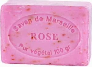 MARSEILLE SOAP ROSE PETALS CUBE 100g CosmoSPA