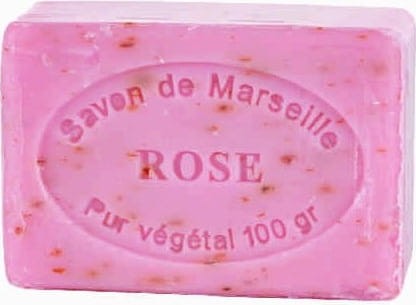 MARSEILLE SOAP ROSE PETALS CUBE 100g CosmoSPA