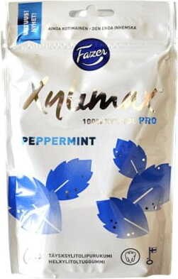 CHEWING GUMS WITH XYLITOL PEPPERMINT 80g/53 pastilles FAZER