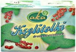 Dragees in poedervorm XYLITOLKI 0% Muntsuiker 40g AKA