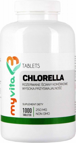 Chlorella 250mg 1000 tabletek MyVita