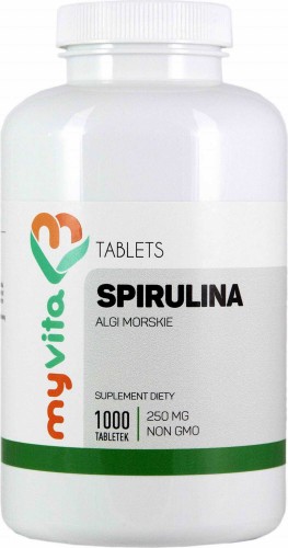 Spirulina 250 mg 1000 MyVita-tabletten
