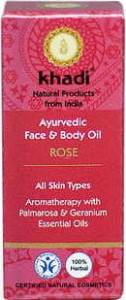 AYURVEDIC FACE AND BODY OIL WITH ROSE 10ml KHADI