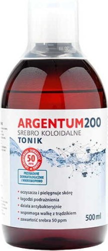 Colloïdaal Zilver 50 Argentum 200 tonic 500ml AURA HERBALS