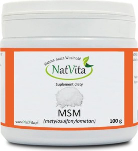 MSM ORGANIC SULFUR COMPOUND 100g NatVita
