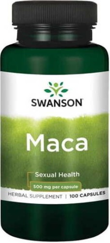 Maca 500mg bulwa Lepidium 100 kapsułek SWANSON