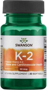 Witamina K2 MK7 K2MK-7 50mcg Vitamin K2 -7 from Natto 30 kapsułek SWANSON