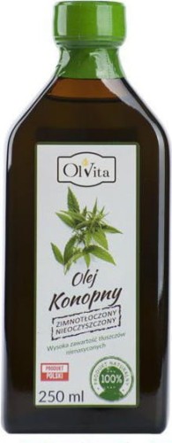 Hennepolie, koudgeperst en ruw 250ml OLVITA